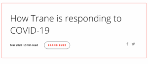 Read more about the article How Trane is responding to COVID-19